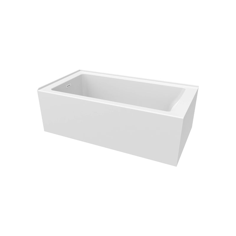 Neptune Clermont 3260 IFS AFR Acrylic Left Corner Left-Hand Drain Bathtub in White – 220474-000-001-113