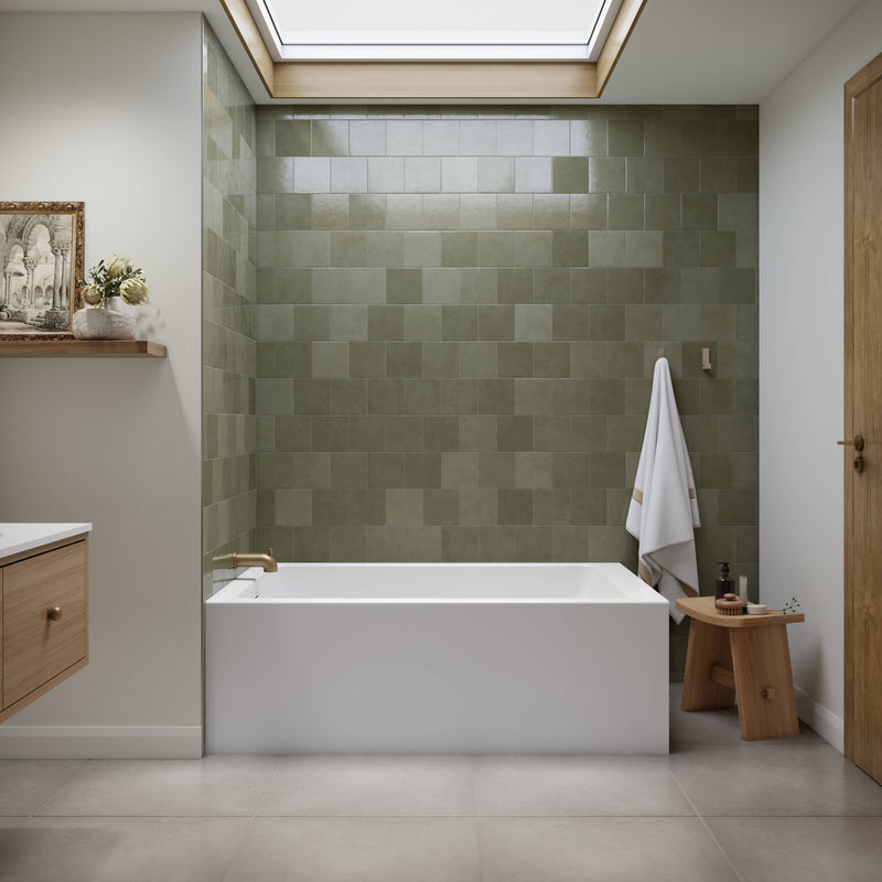 Neptune Clermont 3660 IFS AFR Acrylic Left Corner Left-Hand Drain Bathtub in White – 220475-000-001-113