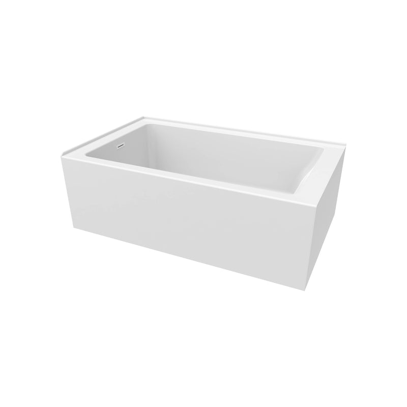 Neptune Clermont 3660 IFS AFR Acrylic Left Corner Left-Hand Drain Bathtub in White – 220475-000-001-113