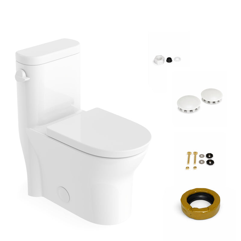Neptune Florence 4.8L Side Flush One-Piece Toilet in White – 220290-000-264-000
