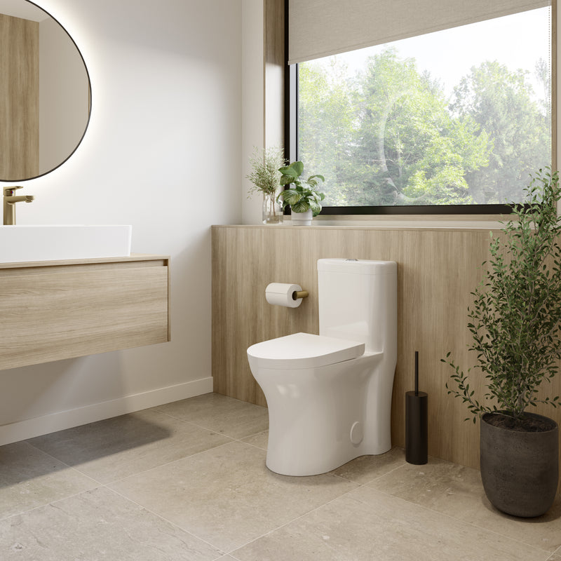 Neptune Florence 4.1/6L Dual Flush Elongated One-Piece Toilet in White – 220181-000-264-000