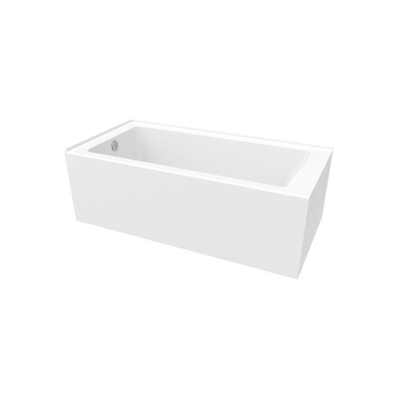 Neptune Entrepreneur Pia 3060 IFS AFR Acrylic Left Corner Left-Hand Drain Bathtub in White – 220491-000-001-100