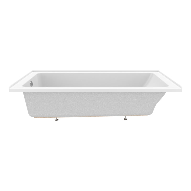 Neptune Entrepreneur Pia 3672 IF AFR Acrylic Alcove Left-Hand Drain Bathtub in White – 220393-000-001-001