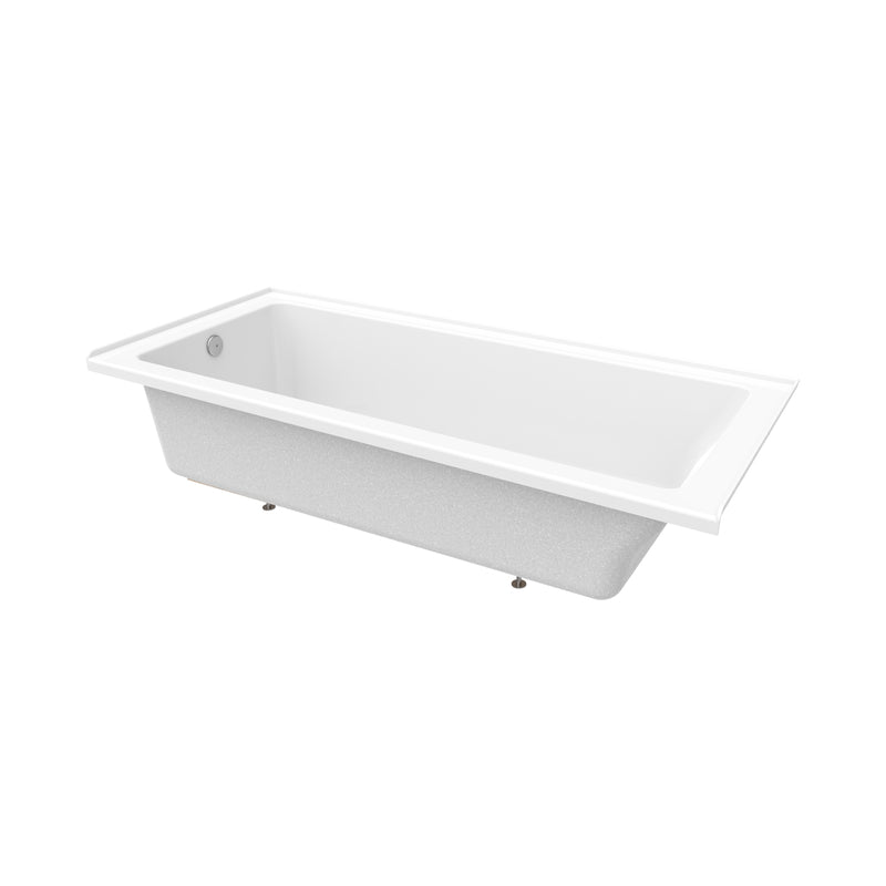 Neptune Entrepreneur Pia 3672 IF AFR Acrylic Alcove Left-Hand Drain Bathtub in White – 220393-000-001-001