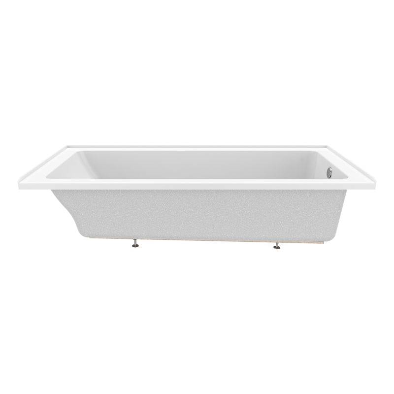 Neptune Entrepreneur Pia 3272 IF AFR Acrylic Alcove Right-Hand Drain Bathtub in White – 220391-000-001-002