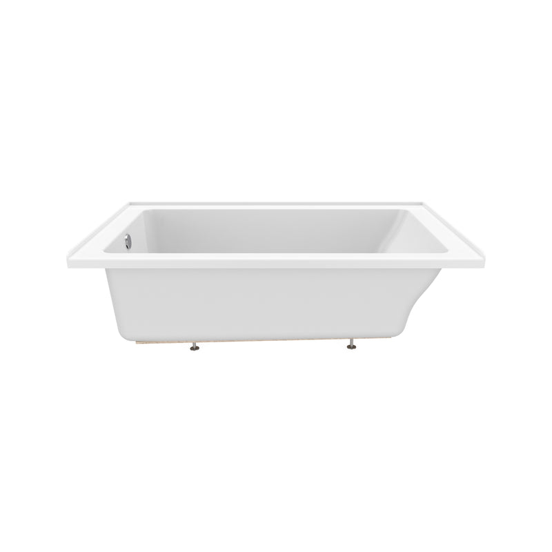 Neptune Entrepreneur Pia 3660 IF AFR Acrylic Alcove Left-Hand Drain Bathtub in White – 220389-000-001-001