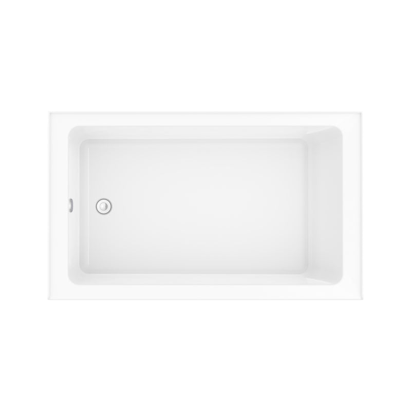 Neptune Entrepreneur Pia 3660 IF AFR Acrylic Alcove Left-Hand Drain Bathtub in White – 220389-000-001-001