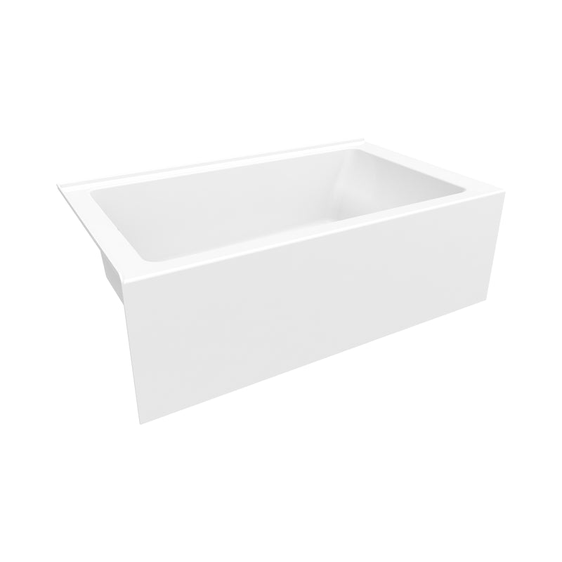 Neptune Entrepreneur Pia 3660 IFS AFR Acrylic Left Corner Left-Hand Drain Bathtub in White – 220506-000-001-100