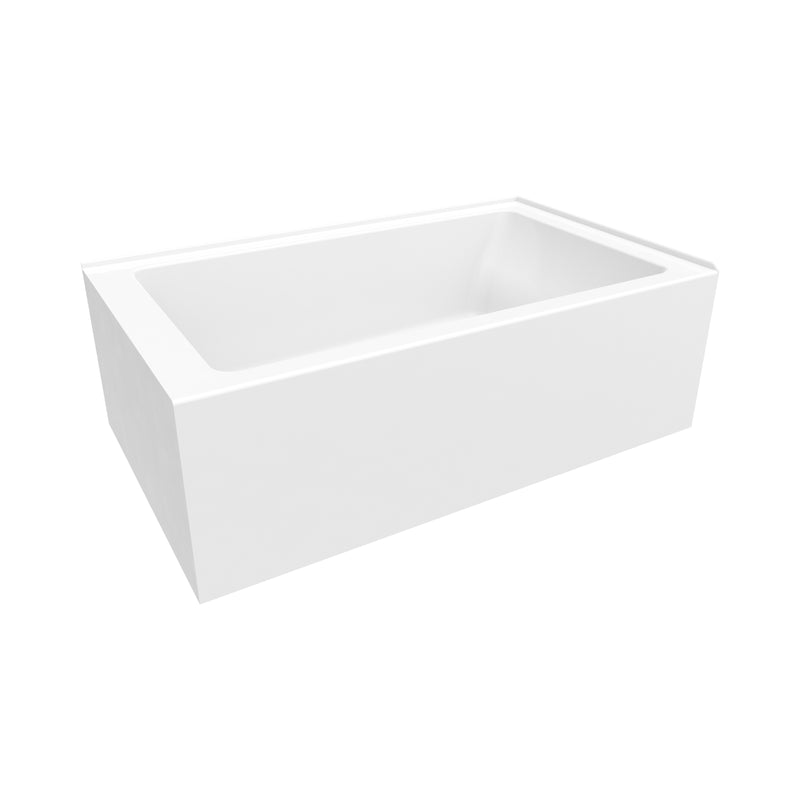 Neptune Entrepreneur Pia 3660 IFS AFR Acrylic Left Corner Right-Hand Drain Bathtub in White – 220506-000-001-200