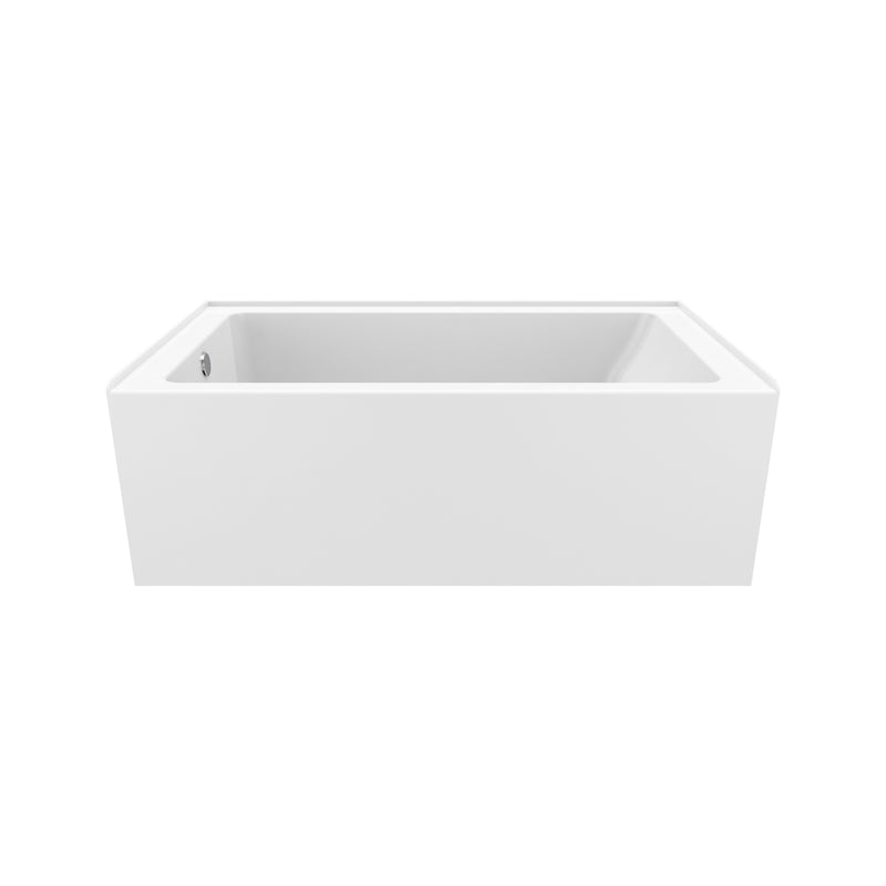 Neptune Entrepreneur Pia 3660 IFS Acrylic Alcove Left-Hand Drain Bathtub in White – 220504-000-001-201
