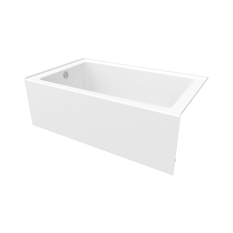 Neptune Entrepreneur Pia 3660 IFS Acrylic Alcove Left-Hand Drain Bathtub in White – 220504-000-001-201