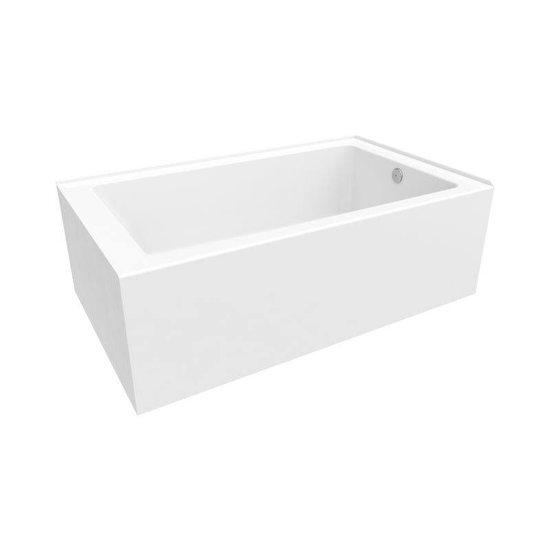 Neptune Entrepreneur Pia 3660 IFS AFR Acrylic Right Corner Right-Hand Drain Bathtub in White – 220506-000-001-300