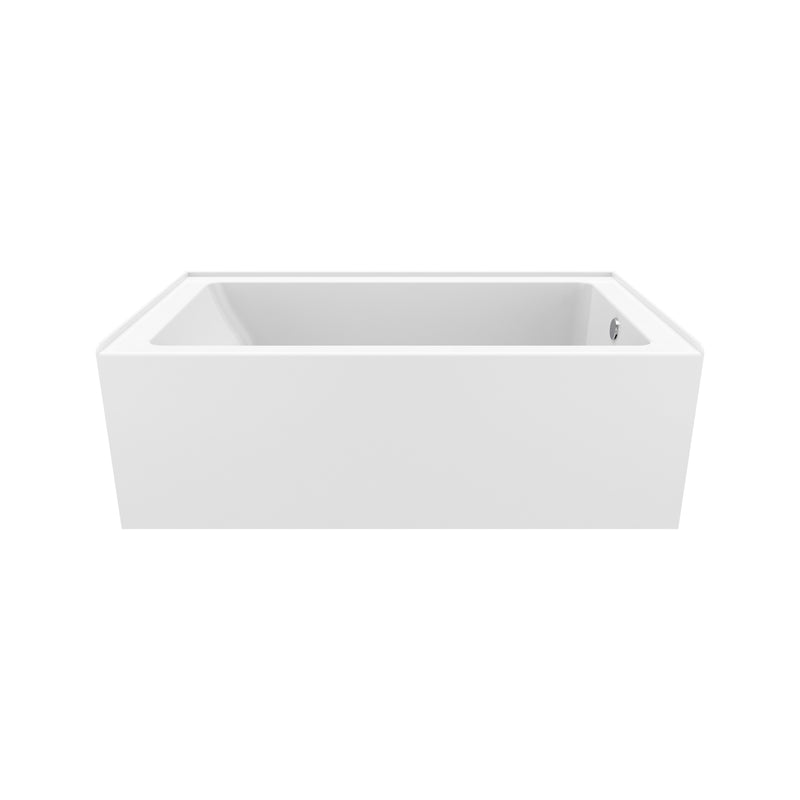 Neptune Entrepreneur Pia 3660 IFS Acrylic Alcove Right-Hand Drain Bathtub in White – 220504-000-001-202