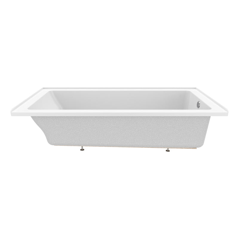 Neptune Entrepreneur Pia 3672 IF AFR Acrylic Alcove Right-Hand Drain Bathtub in White – 220393-000-001-002