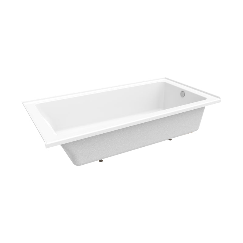 Neptune Entrepreneur Pia 3672 IF AFR Acrylic Alcove Right-Hand Drain Bathtub in White – 220393-000-001-002