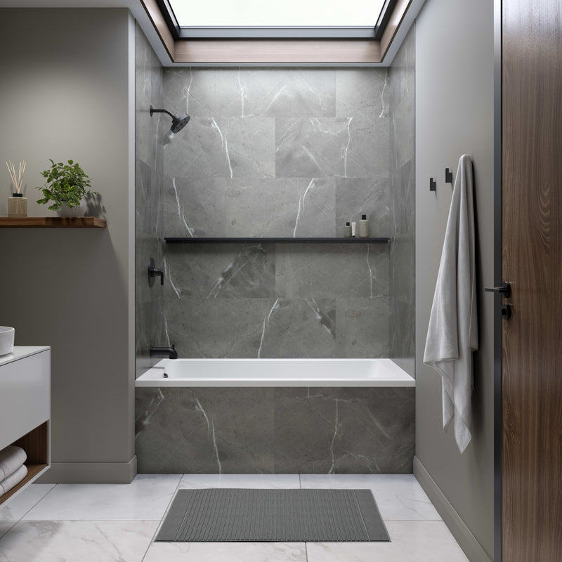 Neptune Entrepreneur Pia 3260 IF AFR Acrylic Alcove Left-Hand Drain Bathtub in White – 220204-000-001-001