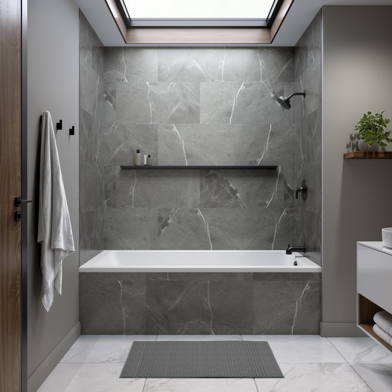Neptune Entrepreneur Pia 3272 IF AFR Acrylic Alcove Left-Hand Drain Bathtub in White – 220391-000-001-001
