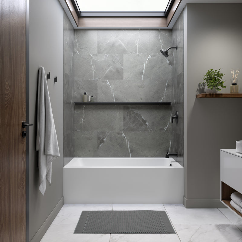 Neptune Entrepreneur Pia 3260 IFS AFR Acrylic Alcove Right-Hand Drain Bathtub in White – 220499-000-001-102