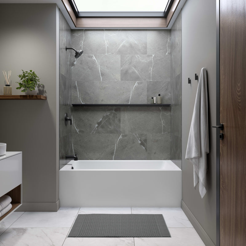 Neptune Entrepreneur Pia 3260 IFS Acrylic Alcove Left-Hand Drain Bathtub in White – 220498-000-001-201