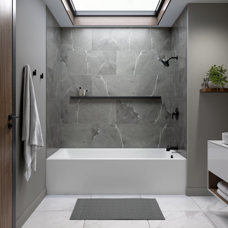 Neptune Entrepreneur Pia 3272 IFS AFR Acrylic Alcove Right-Hand Drain Bathtub in White – 220502-000-001-102