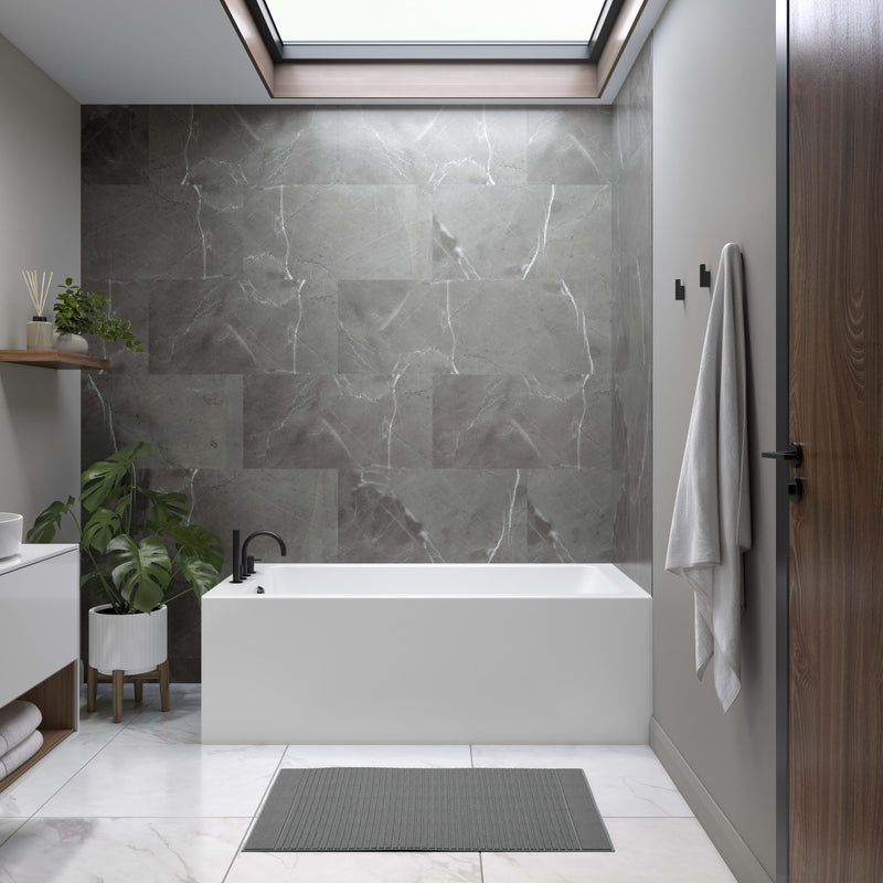 Neptune Entrepreneur Pia 3060 IFS AFR Acrylic Right Corner Left-Hand Drain Bathtub in White – 220491-000-001-400