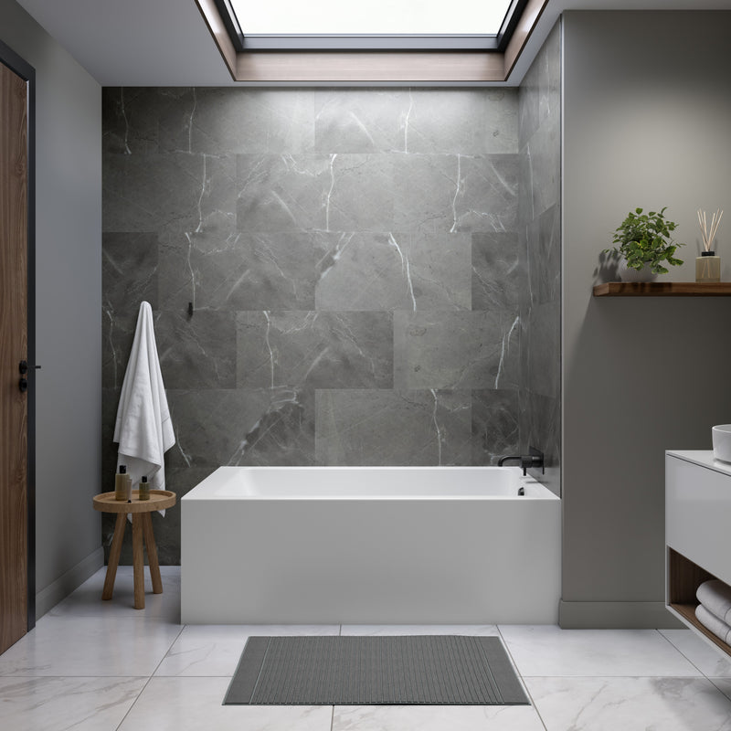 Neptune Entrepreneur Pia 3660 IFS AFR Acrylic Left Corner Left-Hand Drain Bathtub in White – 220506-000-001-100