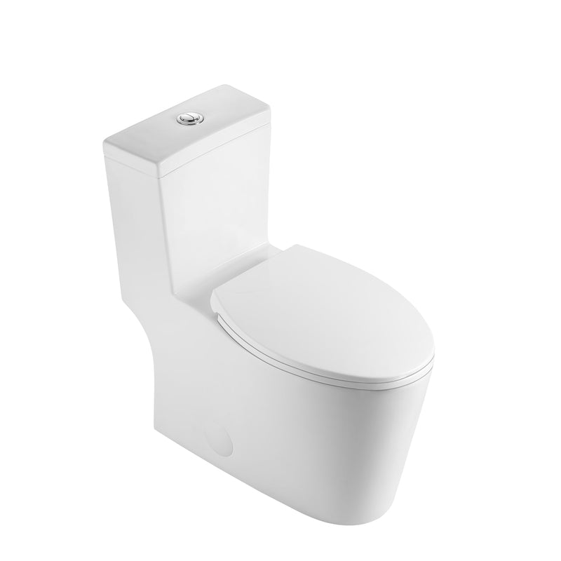 Neptune Prague 4.1/6L Dual Flush Elongated One-Piece Toilet in White – 220182-000-264-000