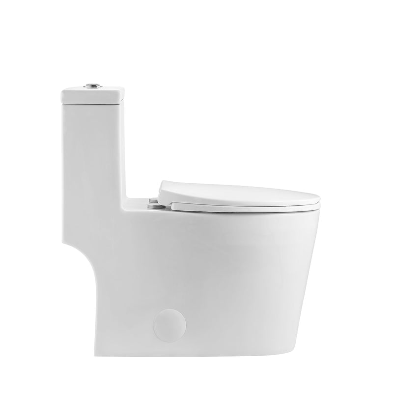 Neptune Prague 4.1/6L Dual Flush Elongated One-Piece Toilet in White – 220182-000-264-000