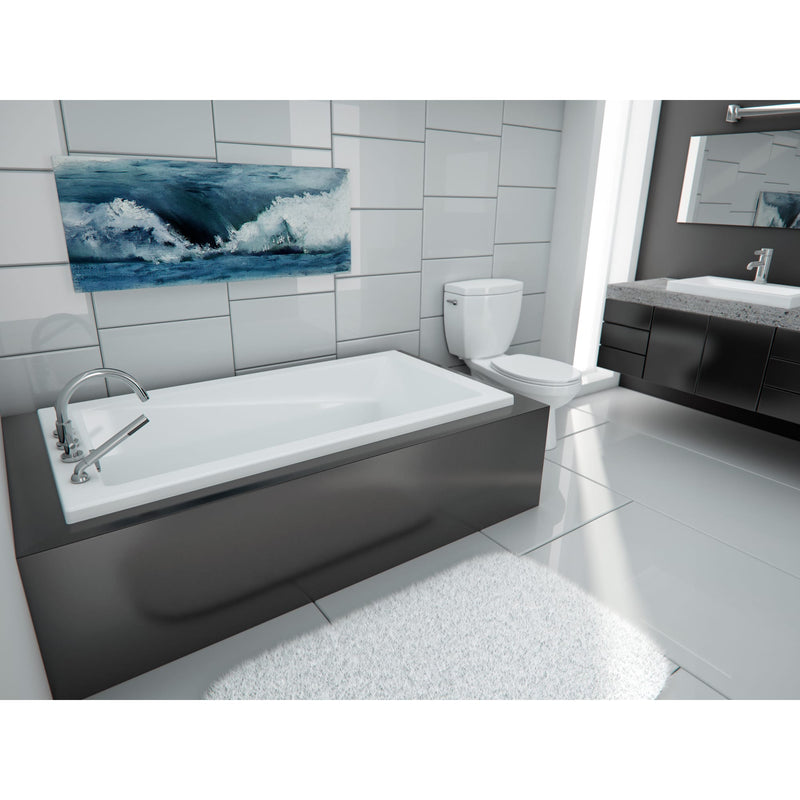Neptune Entrepreneur Zenya 6032 AFR Acrylic Drop-In End Drain Bathtub in White – 220177-000-001-000