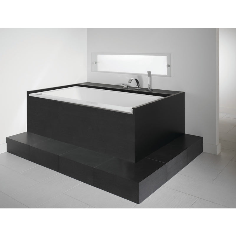 Neptune Zora 6636 IF Acrylic Alcove Right Drain Bathtub in White – 220152-000-001-002