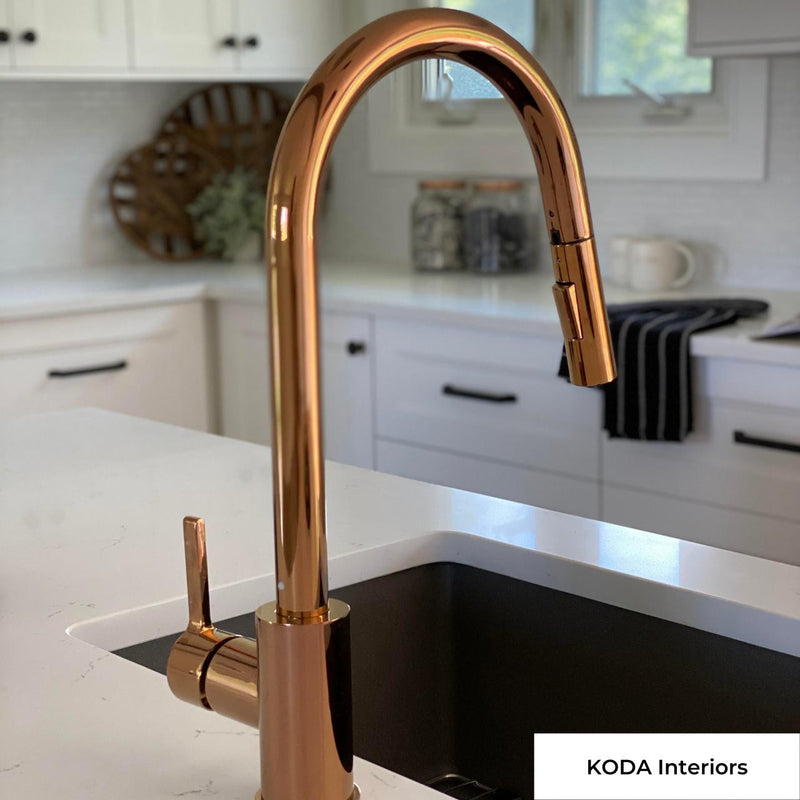 Pearl AMELIA Pull-Down Dual Spray Kitchen Faucet Rose Gold GBF896