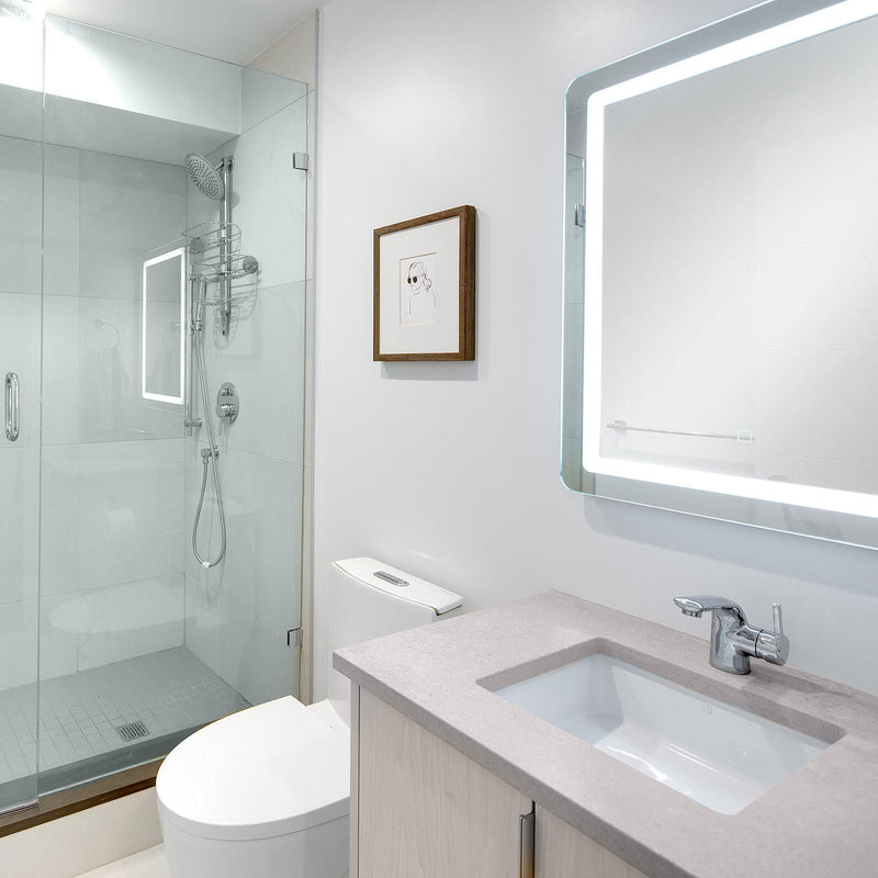 Pearl AUDREY 24" x 32" Front-Lit Frameless LED Bathroom Mirror - GMA2432