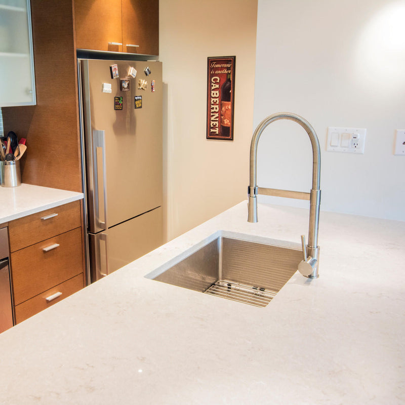 Pearl HANA-PDR GEO 30" Single Bowl Undermount Kitchen Sink – Stainless Steel – GGSRR3018