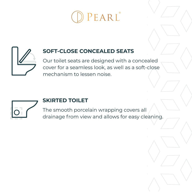 Pearl Kato Kimi Elongated Chair Height 1-Piece 4.8L Side Flush Toilet with Soft Close Seat - GKT813