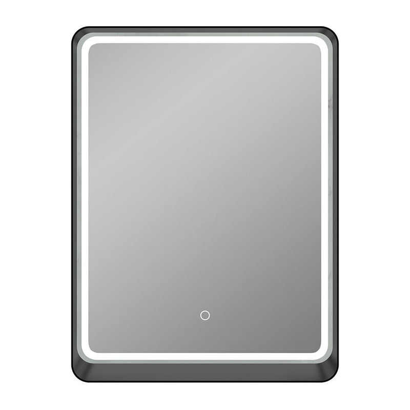 Pearl IRIS 24" X 32" Framed Rectangle LED Bathroom Mirror Matte Black - GMG2432