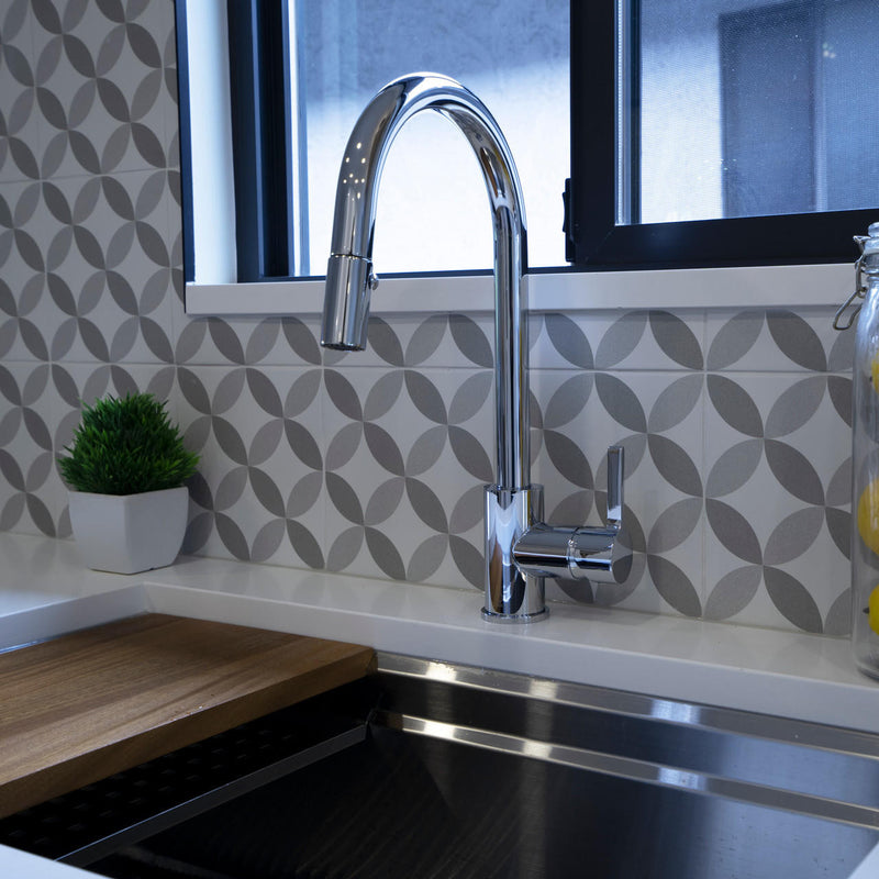Pearl JAMISON Pull-Down Dual Spray Kitchen Faucet Chrome GBF807