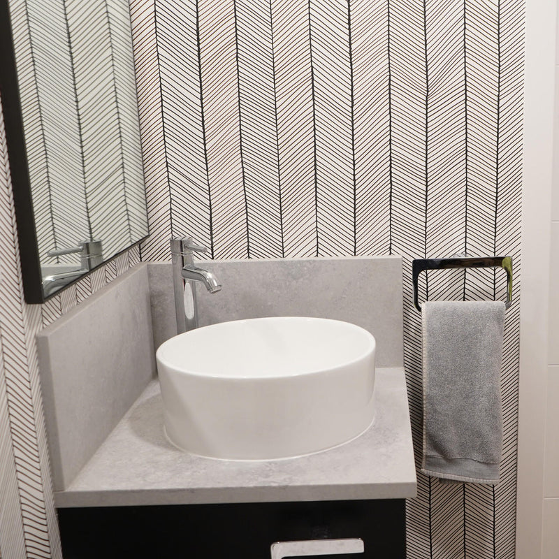 Pearl KASU-DT Metro White Round Vessel Bathroom Sink - GBC118