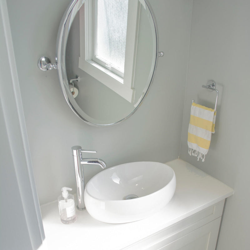 Pearl KASU-DU Metro White Oval Vessel Bathroom Sink - GBC224