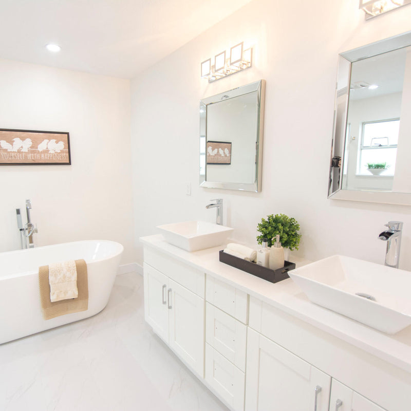 Pearl KASU-DV Metro White Square Vessel Bathroom Sink - GBC065
