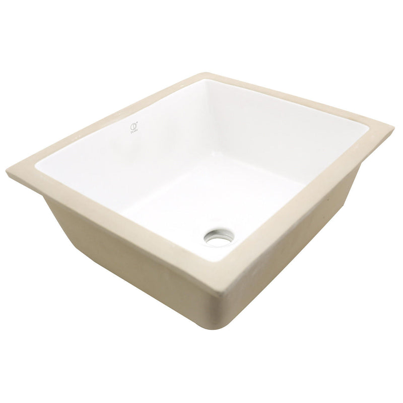 Pearl KASU-SD2 Metro White Square Undermount Bathroom Sink - GBC1414