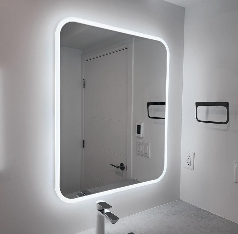 Pearl LAUREN 30" x 36" Front-Lit Frameless LED Bathroom Mirror - GML3036