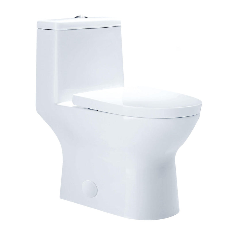 Pearl Portman Elongated Chair Height 1-Piece 4L/6L Dual Flush Toilet with Soft Close Seat - GBW797