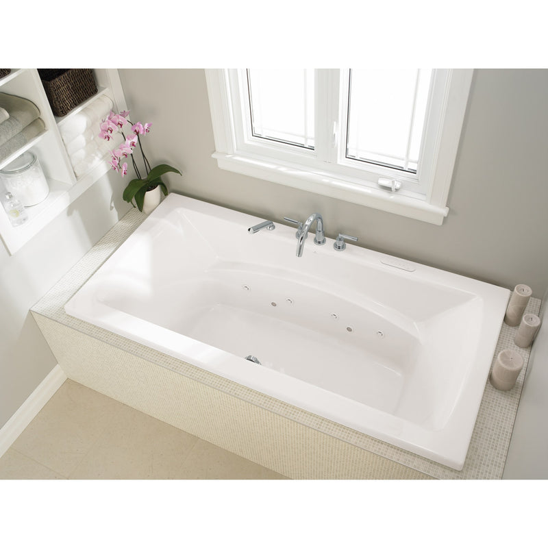 Neptune Believe 6642 Acrylic Drop-In Center Drain Bathtub in White – 220113-000-001-000