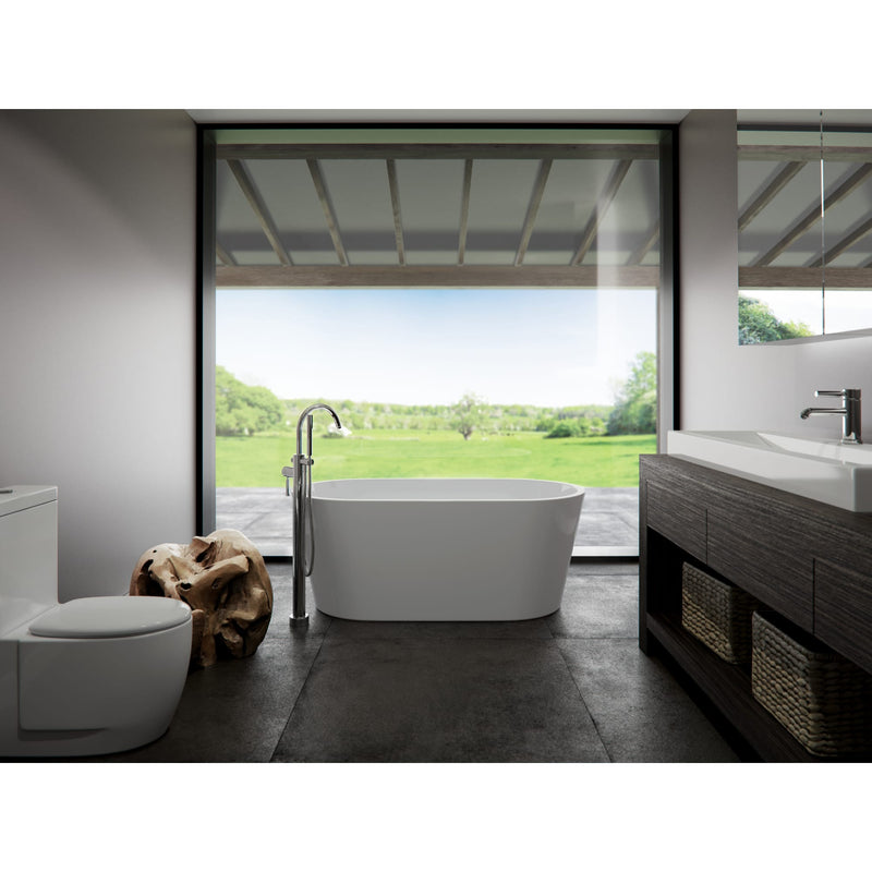 Neptune Monaco F1 3060 AFR Acrylic Freestanding Center Drain Bathtub in White – 220038-000-001-000