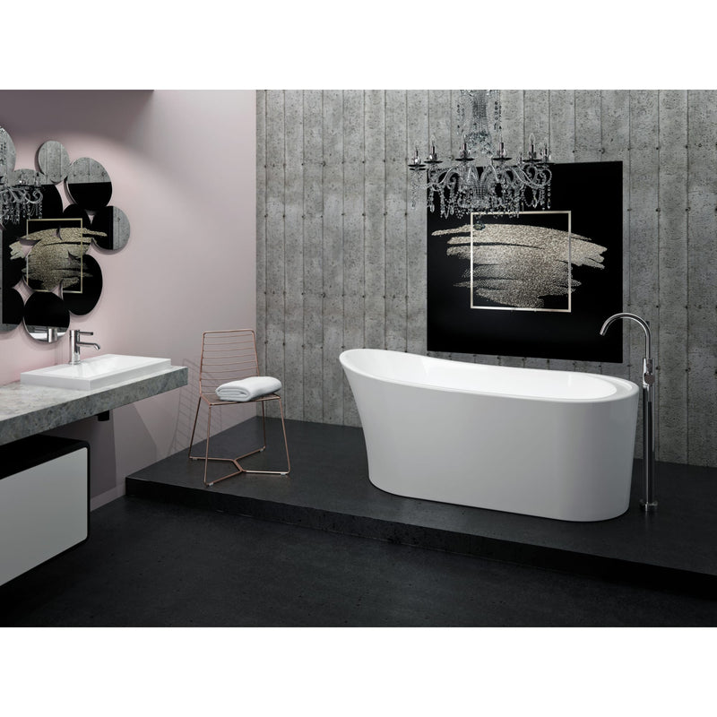 Neptune Paris F1 3266 AFR Acrylic Freestanding End Drain Bathtub in White – 220035-000-001-000