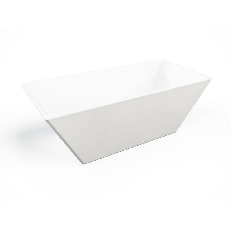Neptune Prague F1 3266 AFR Acrylic Freestanding Center Drain Bathtub in White – 220044-000-001-000
