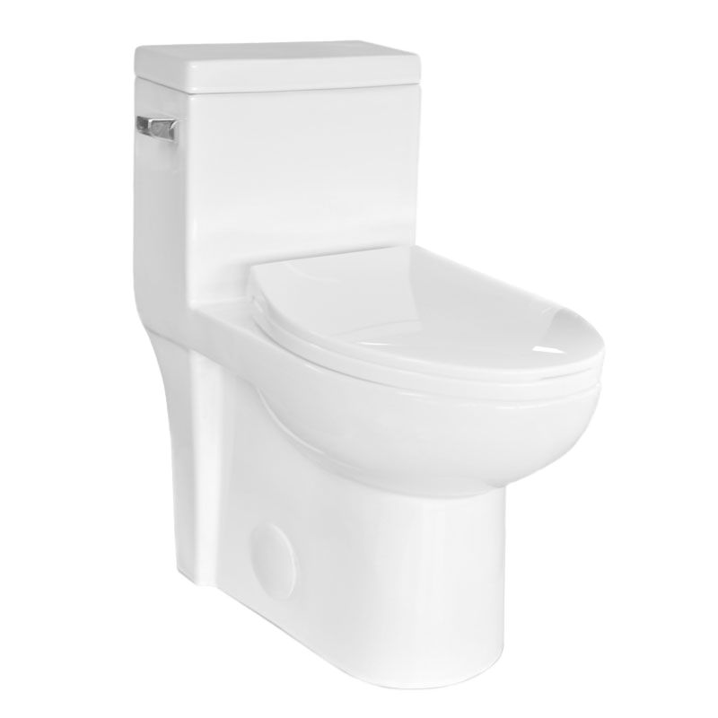 Rubi Elongated Chair Height 1-Piece 4.8L Side Flush Toilet with Soft Close Seat - RCM140BL