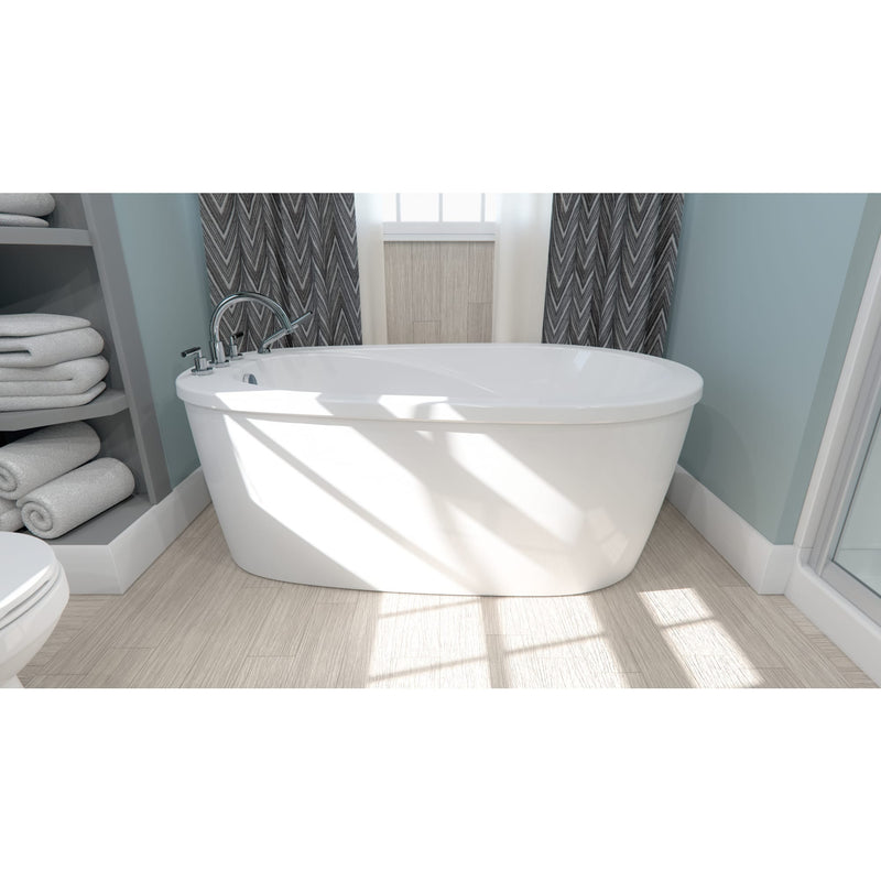 Neptune Vapora F2 3672 Acrylic Freestanding End Drain Bathtub in White – 220214-000-001-000