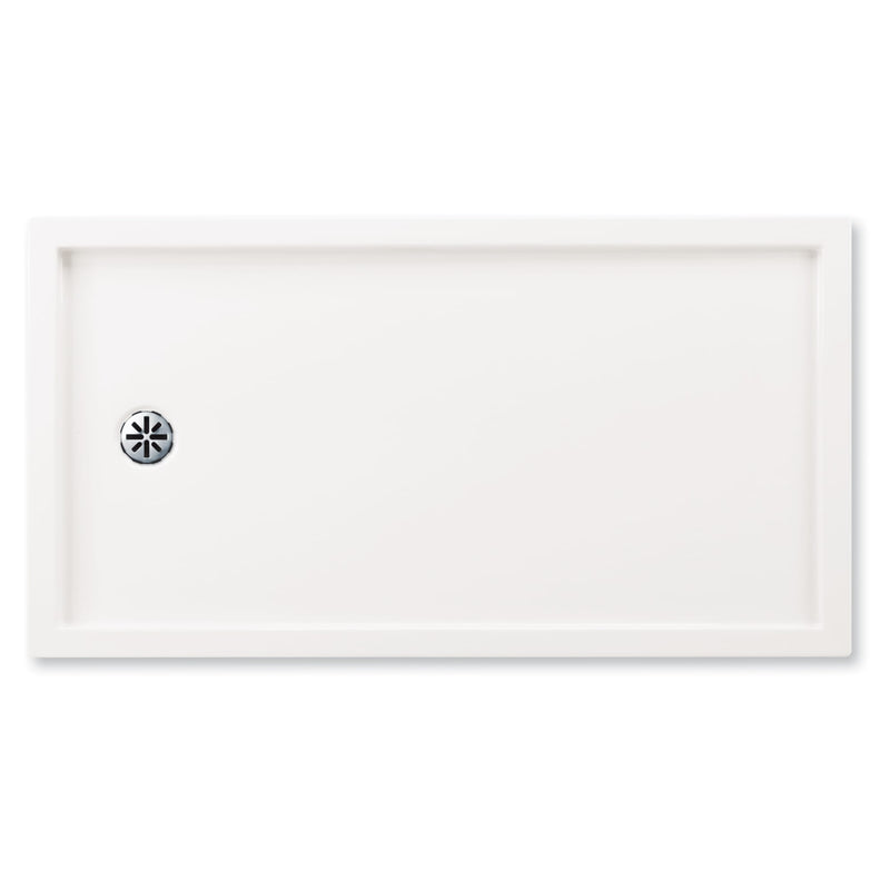Neptune Entrepreneur Zen 6032 Acrylic Alcove Shower Base in White with Left Drain – 220097-501-001-001