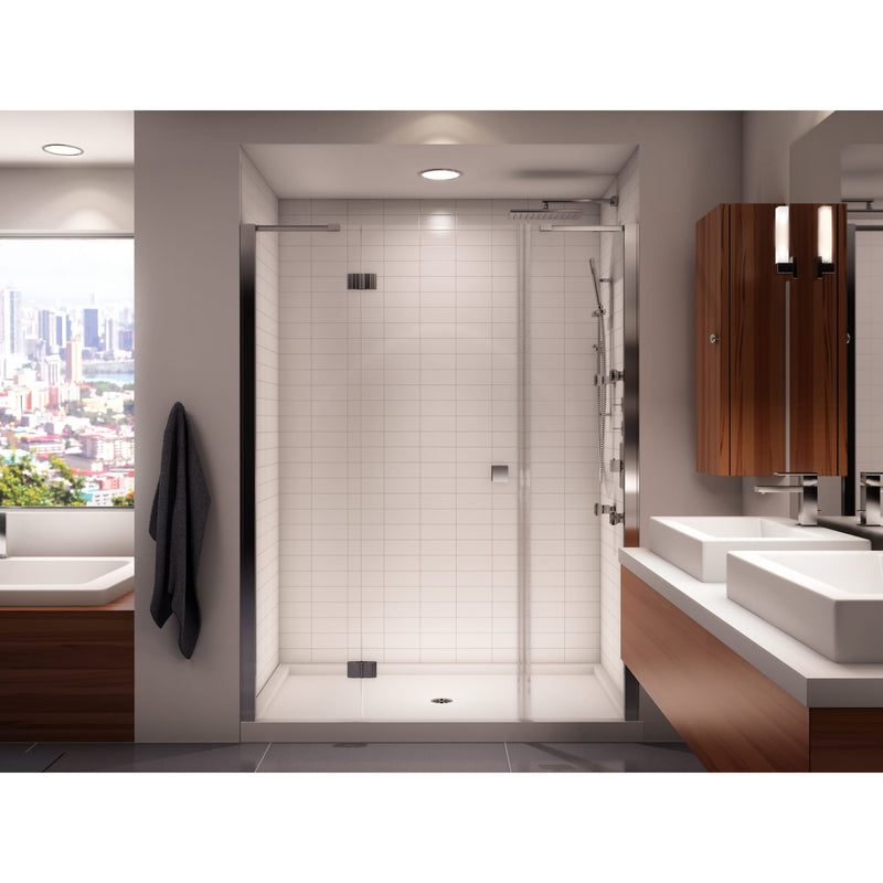 Neptune Entrepreneur Zen 6036 Acrylic Alcove Shower Base in White with Center Drain – 220101-501-001-000